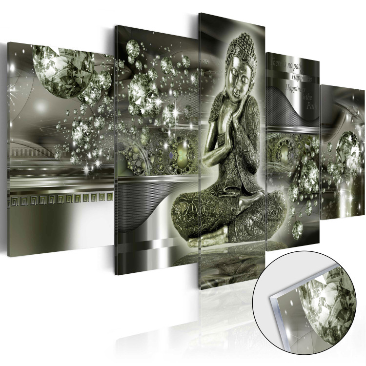 Print On Glass Emerald Buddha [Glass] 92387