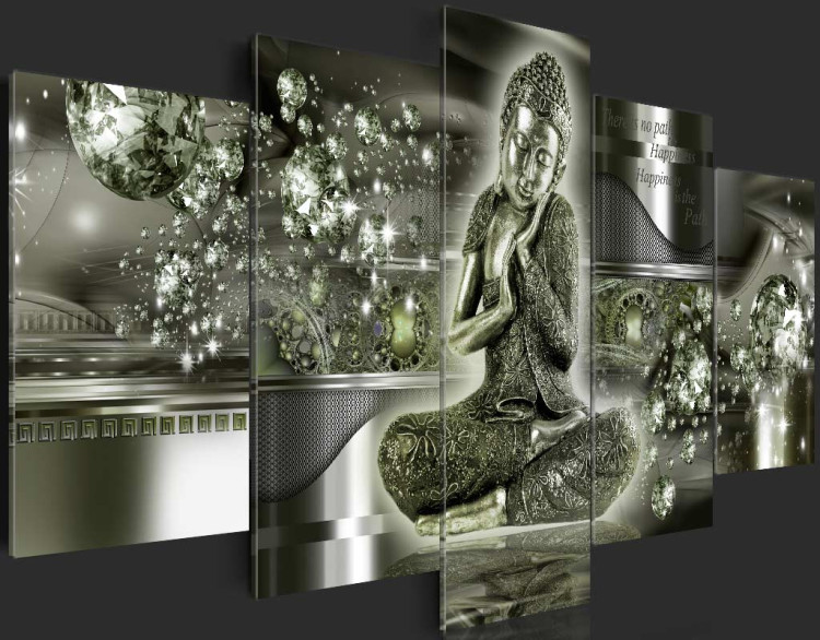 Print On Glass Emerald Buddha [Glass] 92387 additionalImage 6
