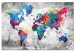 Decorative Pinboard World Map: Grey Style [Cork Map] 97487 additionalThumb 2