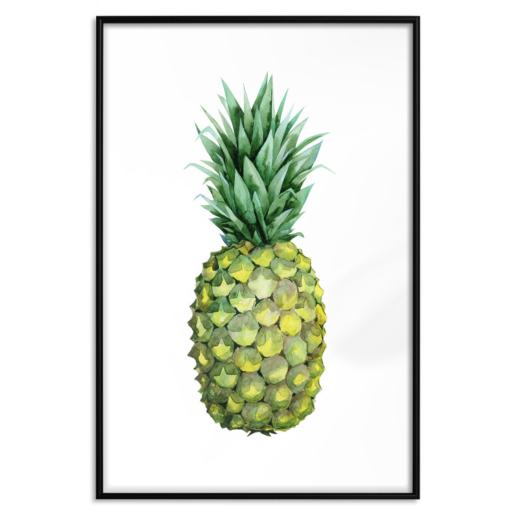 Poster Pineapple - composition with a tropical fruit on a solid white background 114297 additionalImage 24