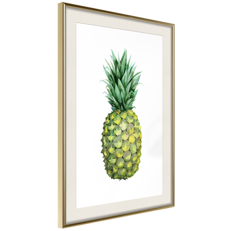 Poster Pineapple - composition with a tropical fruit on a solid white background 114297 additionalImage 2