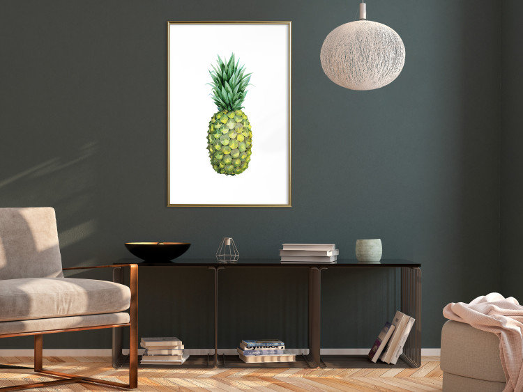 Poster Pineapple - composition with a tropical fruit on a solid white background 114297 additionalImage 13