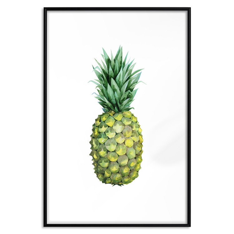 Poster Pineapple - composition with a tropical fruit on a solid white background 114297 additionalImage 15