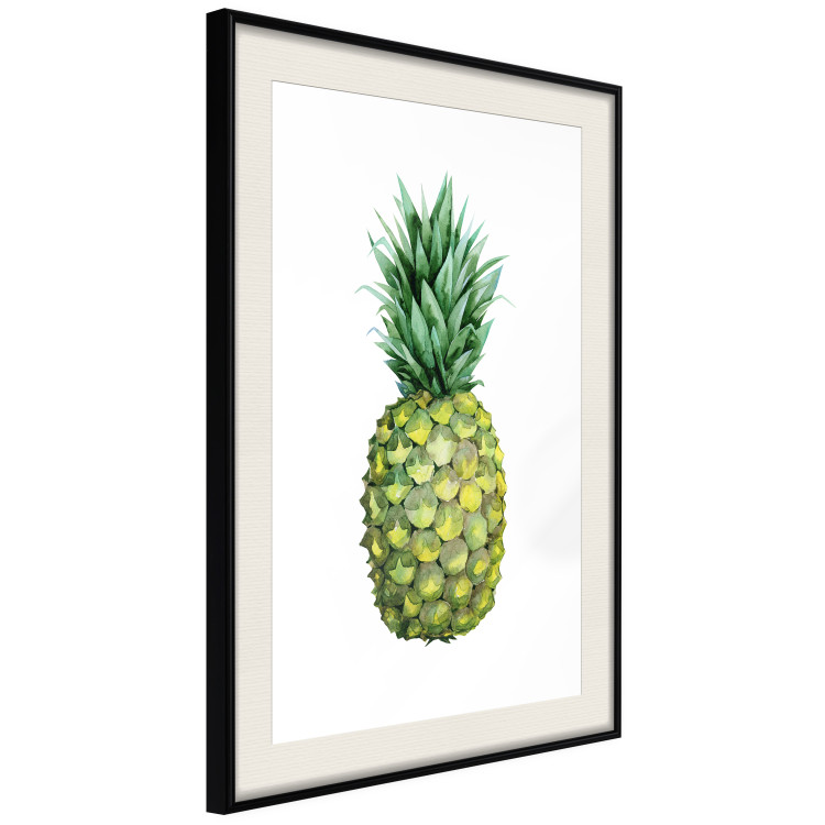 Poster Pineapple - composition with a tropical fruit on a solid white background 114297 additionalImage 3