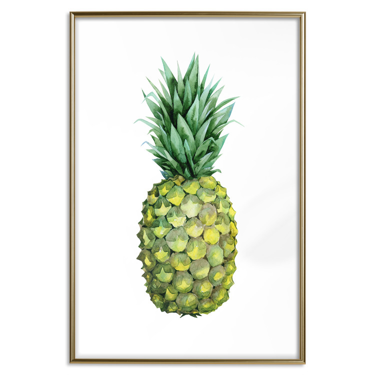 Poster Pineapple - composition with a tropical fruit on a solid white background 114297 additionalImage 16