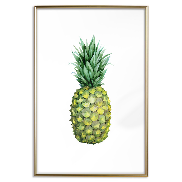 Poster Pineapple - composition with a tropical fruit on a solid white background 114297 additionalImage 16