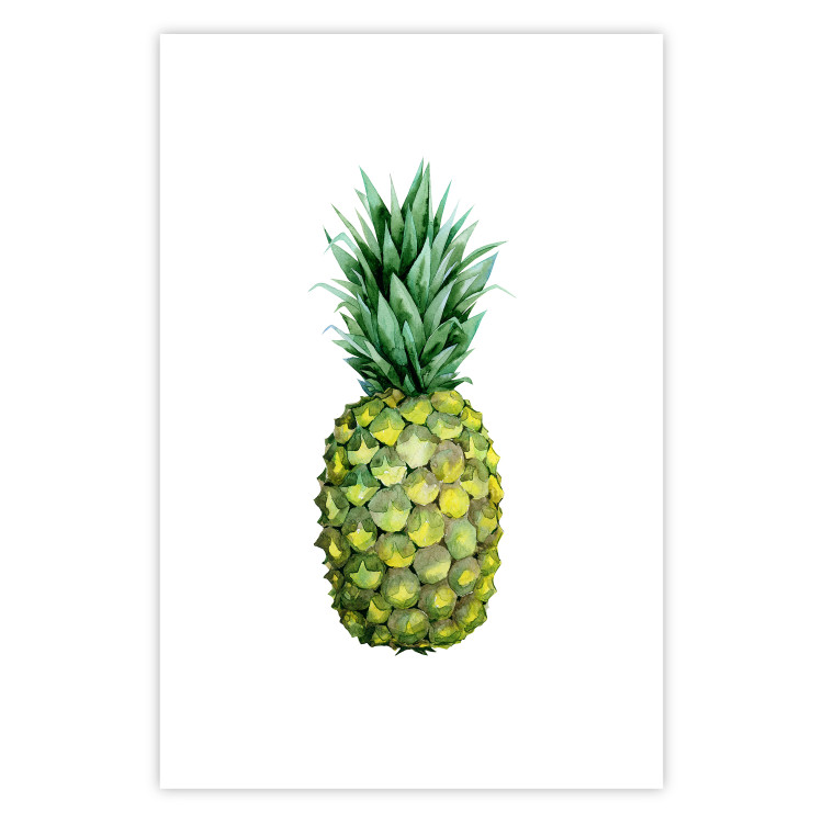 Poster Pineapple - composition with a tropical fruit on a solid white background 114297 additionalImage 19
