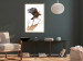 Wall Poster Eagle - Predatory bird and brown paint on a solid background 114397 additionalThumb 13