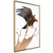 Wall Poster Eagle - Predatory bird and brown paint on a solid background 114397 additionalThumb 14