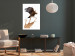 Wall Poster Eagle - Predatory bird and brown paint on a solid background 114397 additionalThumb 4