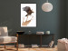 Wall Poster Eagle - Predatory bird and brown paint on a solid background 114397 additionalThumb 4