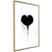 Wall Poster Broken heart - simple black and white composition with a love symbol 115097 additionalThumb 8