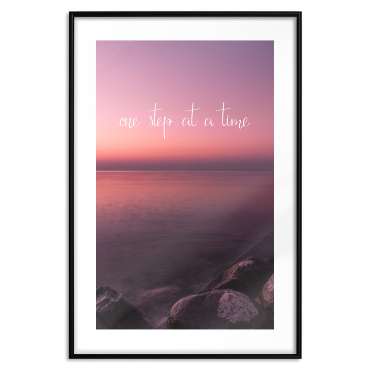 Wall Poster One step at a time - English texts on a seascape background 115297 additionalImage 15