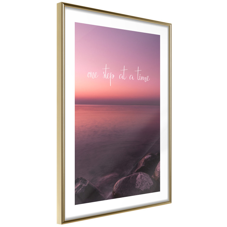 Wall Poster One step at a time - English texts on a seascape background 115297 additionalImage 6