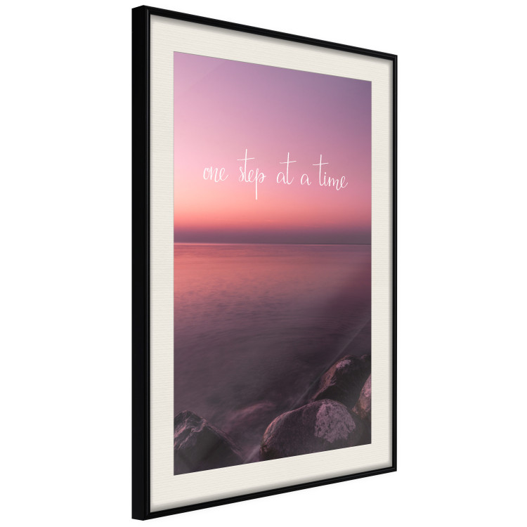Wall Poster One step at a time - English texts on a seascape background 115297 additionalImage 3