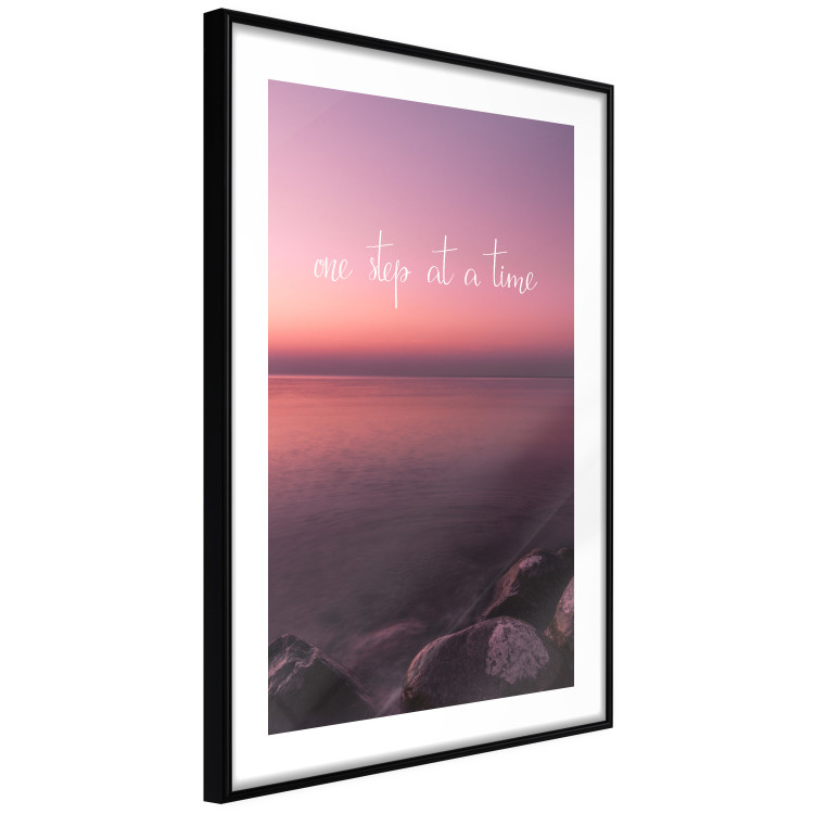 Wall Poster One step at a time - English texts on a seascape background 115297 additionalImage 11
