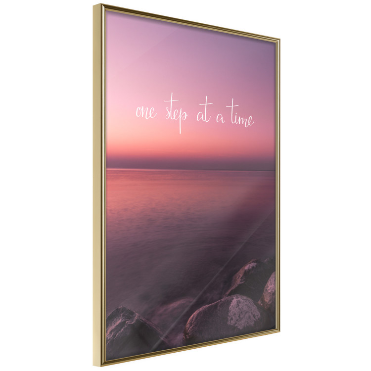 Wall Poster One step at a time - English texts on a seascape background 115297 additionalImage 12