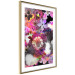 Poster Harmony of Colors - composition with various colorful flowers on a black background 117997 additionalThumb 12