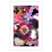 Poster Harmony of Colors - composition with various colorful flowers on a black background 117997 additionalThumb 19