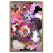 Poster Harmony of Colors - composition with various colorful flowers on a black background 117997 additionalThumb 16