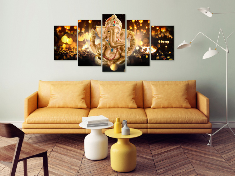 Canvas Enlightened Buddha - oriental, Buddhist theme in warm colors 118197 additionalImage 3