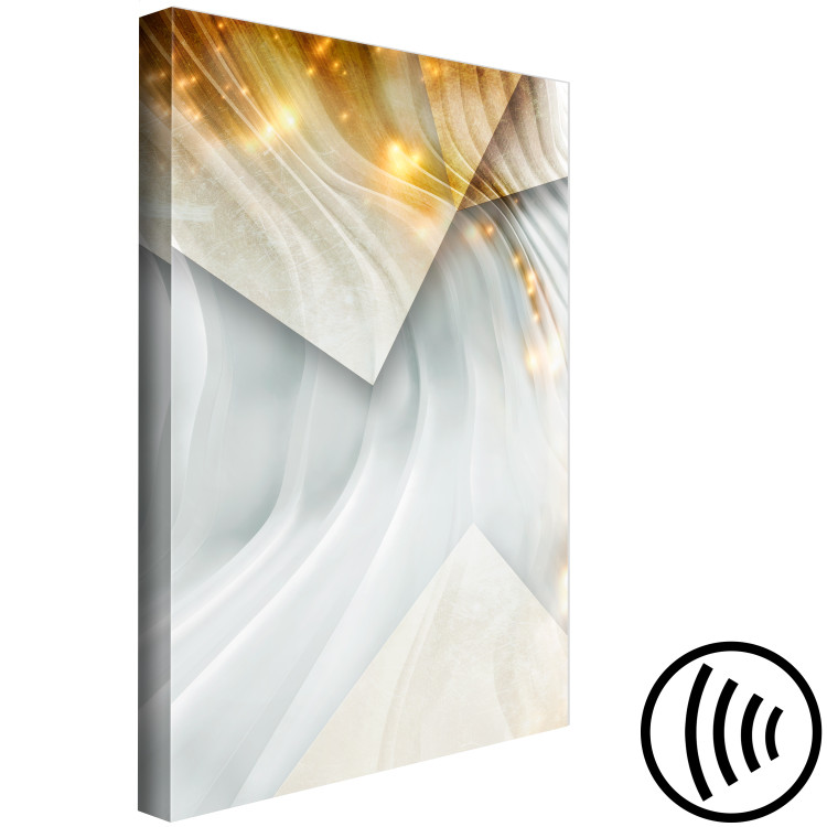 Canvas Print Silk space - abstract with a motif of reflections and waves 118997 additionalImage 6