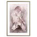 Poster Enamored Magnolia - pink abstraction with a woman and a flower 121897 additionalThumb 16