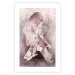 Poster Enamored Magnolia - pink abstraction with a woman and a flower 121897 additionalThumb 25