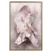Poster Enamored Magnolia - pink abstraction with a woman and a flower 121897 additionalThumb 20