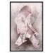 Poster Enamored Magnolia - pink abstraction with a woman and a flower 121897 additionalThumb 24
