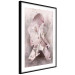 Poster Enamored Magnolia - pink abstraction with a woman and a flower 121897 additionalThumb 13
