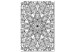 Canvas Monochrome Mandala (1 Part) Vertical 122297