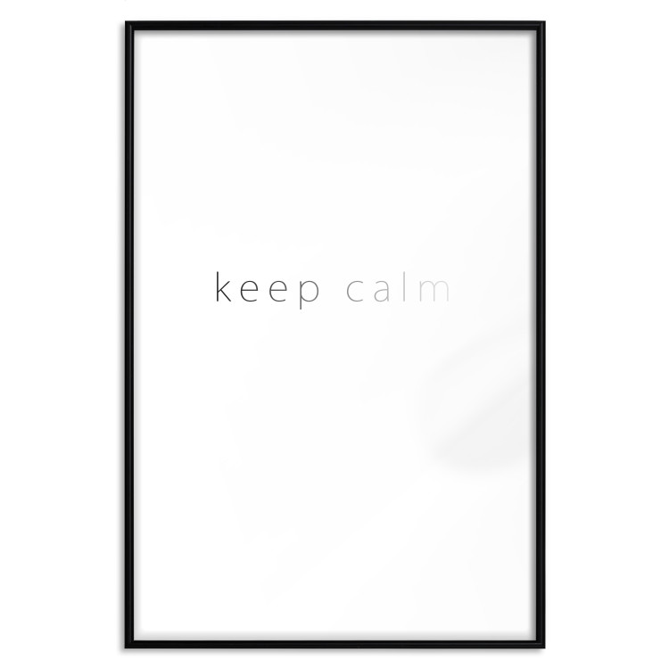 Poster Keep Calm - black fading English text on a white background 122897 additionalImage 15