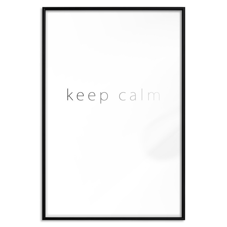 Poster Keep Calm - black fading English text on a white background 122897 additionalImage 18