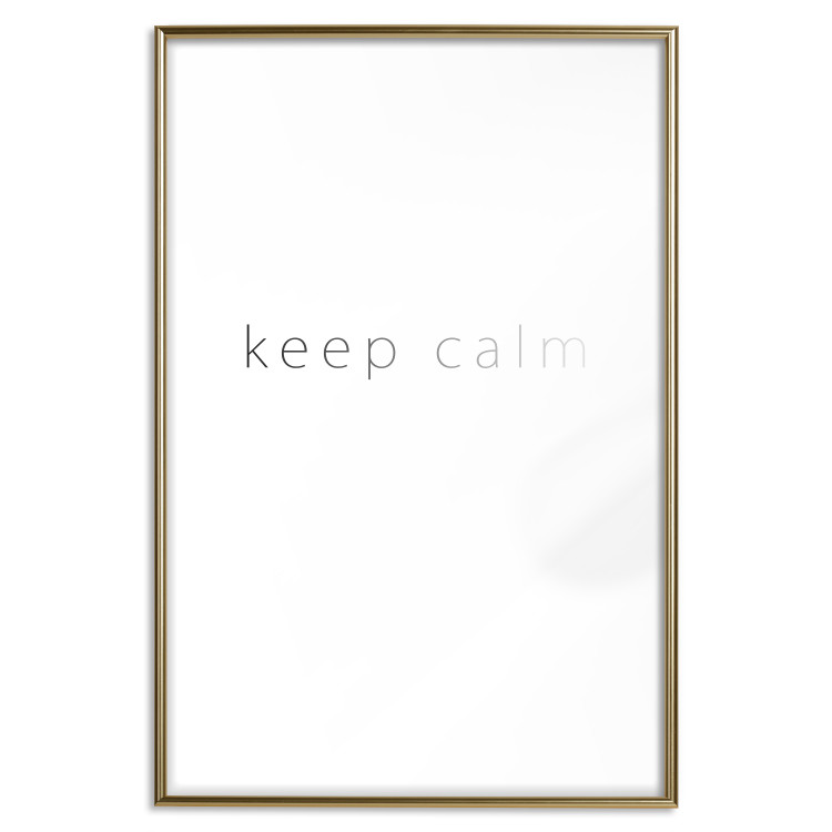 Poster Keep Calm - black fading English text on a white background 122897 additionalImage 16