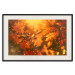 Poster Dancing Leaves - orange plants in golden autumn motif 123797 additionalThumb 18