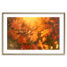 Poster Dancing Leaves - orange plants in golden autumn motif 123797 additionalThumb 14