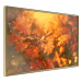 Poster Dancing Leaves - orange plants in golden autumn motif 123797 additionalThumb 14