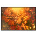 Poster Dancing Leaves - orange plants in golden autumn motif 123797 additionalThumb 18