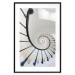 Poster Infinite Stairs - architecture of white stairs with metal railing 123897 additionalThumb 15