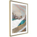 Poster Mountains and Valleys - abstract landscape of a white path against the sky 125897 additionalThumb 6