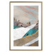 Poster Mountains and Valleys - abstract landscape of a white path against the sky 125897 additionalThumb 14