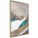 Poster Mountains and Valleys - abstract landscape of a white path against the sky 125897 additionalThumb 12