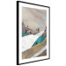 Poster Mountains and Valleys - abstract landscape of a white path against the sky 125897 additionalThumb 11
