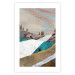 Poster Mountains and Valleys - abstract landscape of a white path against the sky 125897 additionalThumb 19