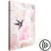 Canvas Hummingbird sipping nectar - abstraction with peonies and lilies 126197 additionalThumb 6