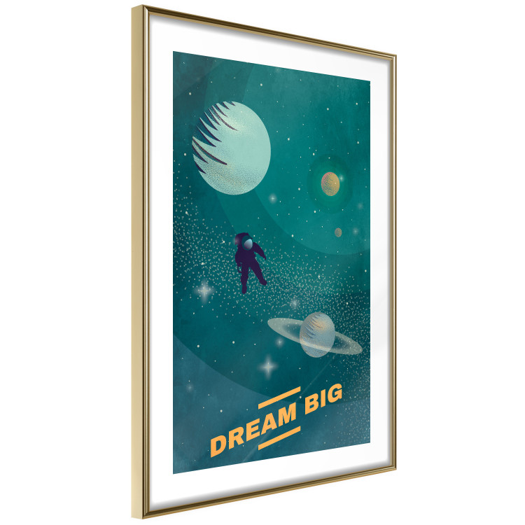 Wall Poster Heavenly Dreams - space abstraction with astronaut and text 129097 additionalImage 5