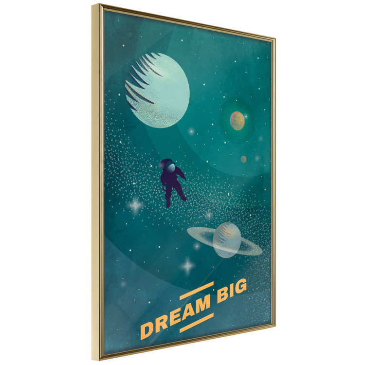 Wall Poster Heavenly Dreams - space abstraction with astronaut and text 129097 additionalImage 4