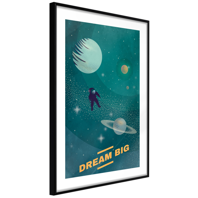 Wall Poster Heavenly Dreams - space abstraction with astronaut and text 129097 additionalImage 3