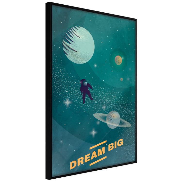 Wall Poster Heavenly Dreams - space abstraction with astronaut and text 129097 additionalImage 2